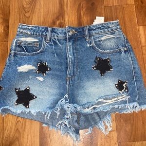 Denim shorts